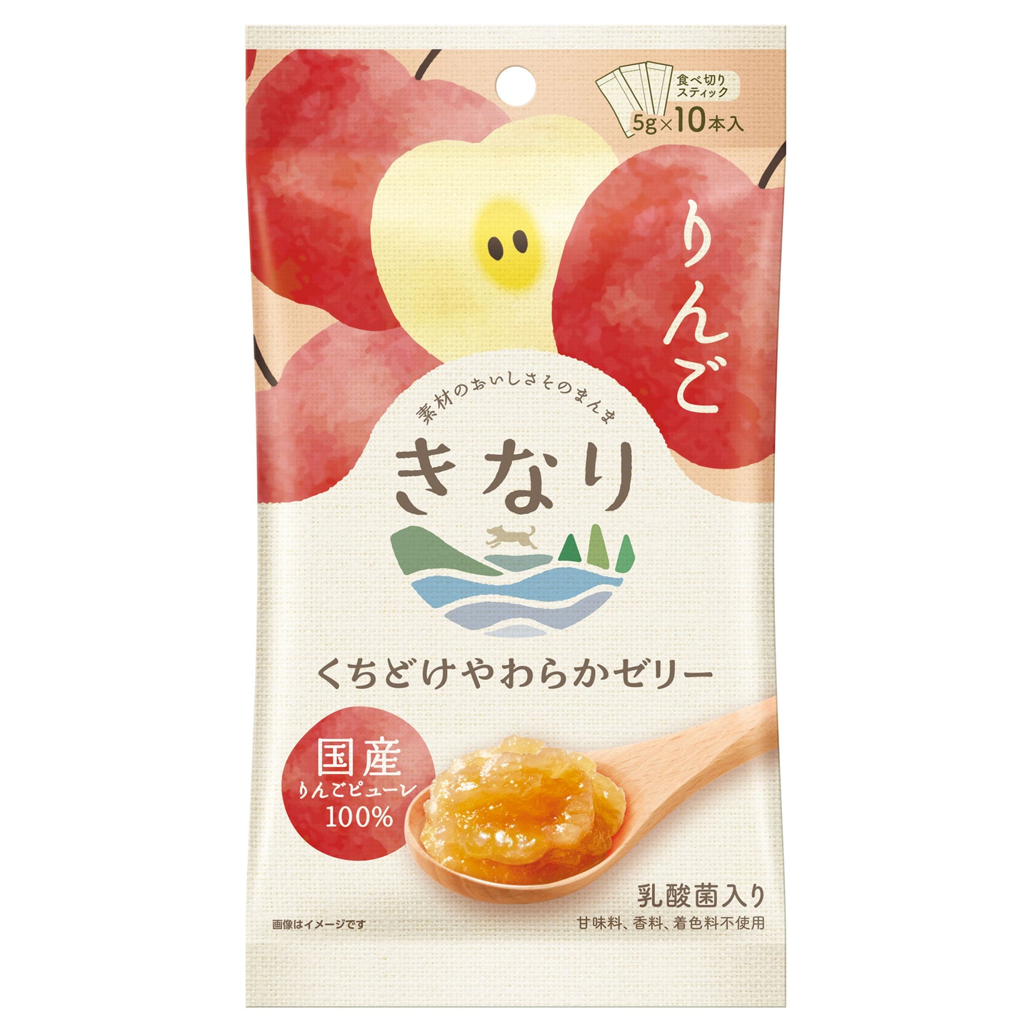 きなり くちどけやわらかゼリー りんご