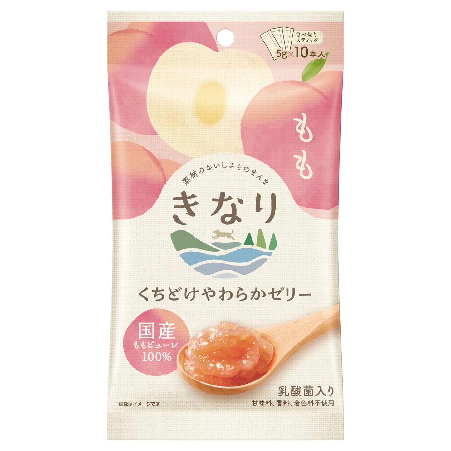 きなり くちどけやわらかゼリー もも