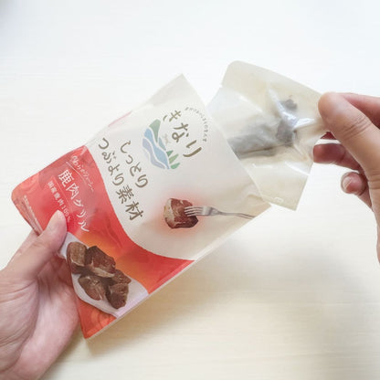きなり しっとりつぶより素材 鹿肉グリル 50g