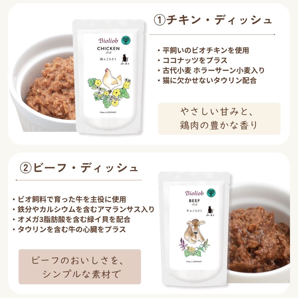 ビオリオーブ キャット ディッシュ 選べる５個セット 猫用