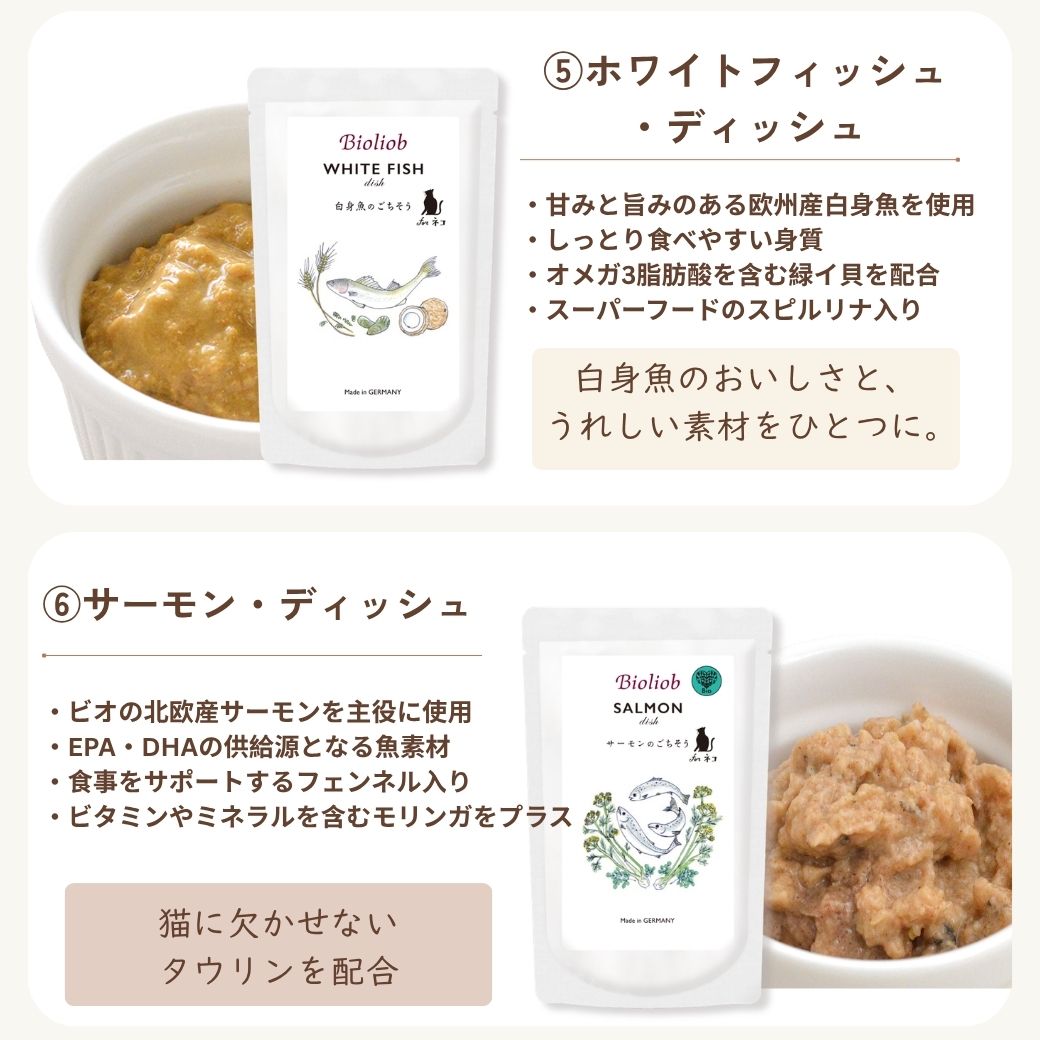 ビオリオーブ キャット ディッシュ 選べる５個セット 猫用